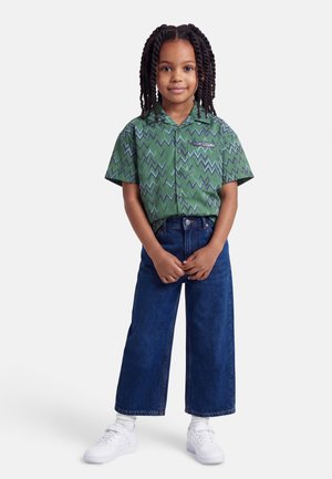 SHORT SLEEVE UNISEX - Πουκαμίσα με κουμπιά - green/blue