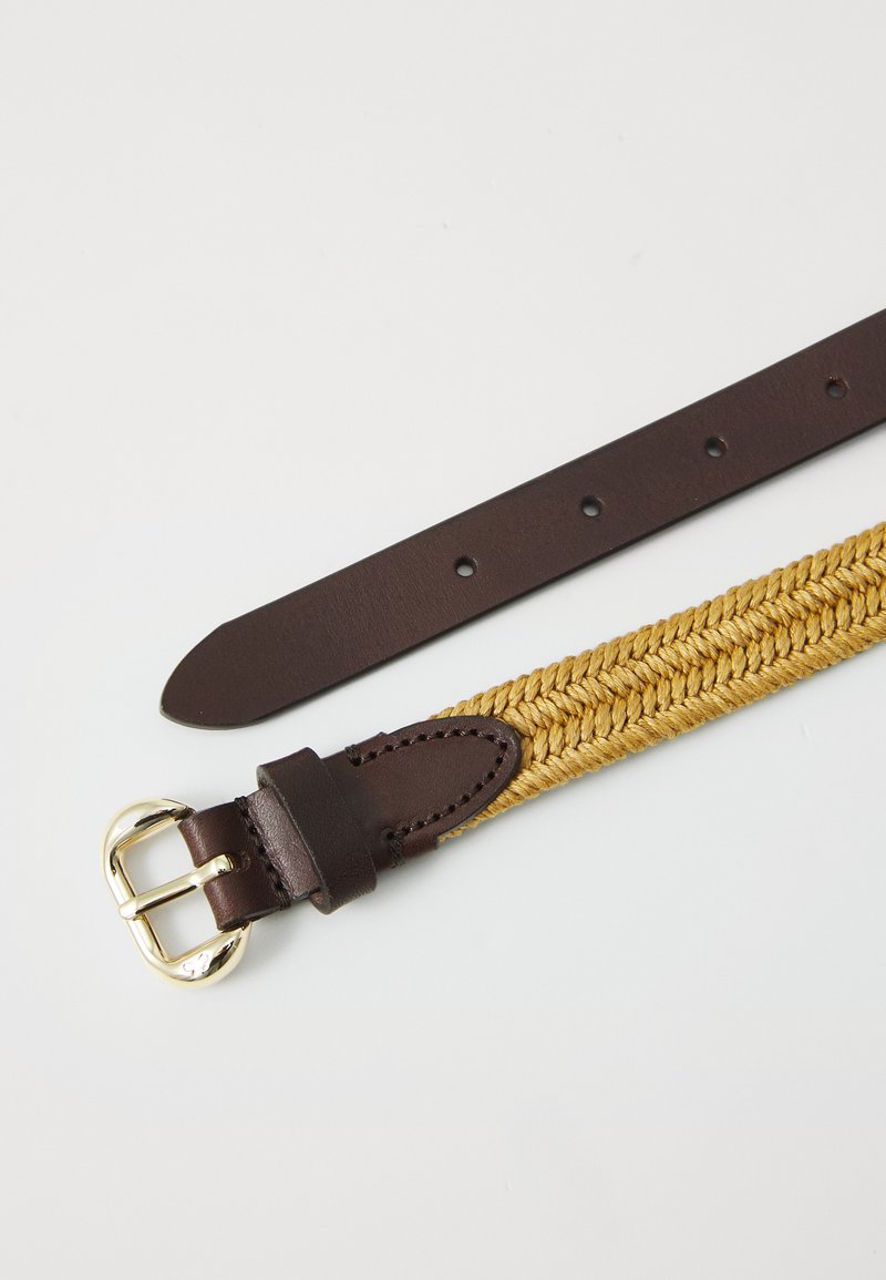MaxMara Yellow Leather Belt with Gold Buckle Weekend Max Mara RUPIA - Braided belt - senape/yellow - Zalando main image 2
