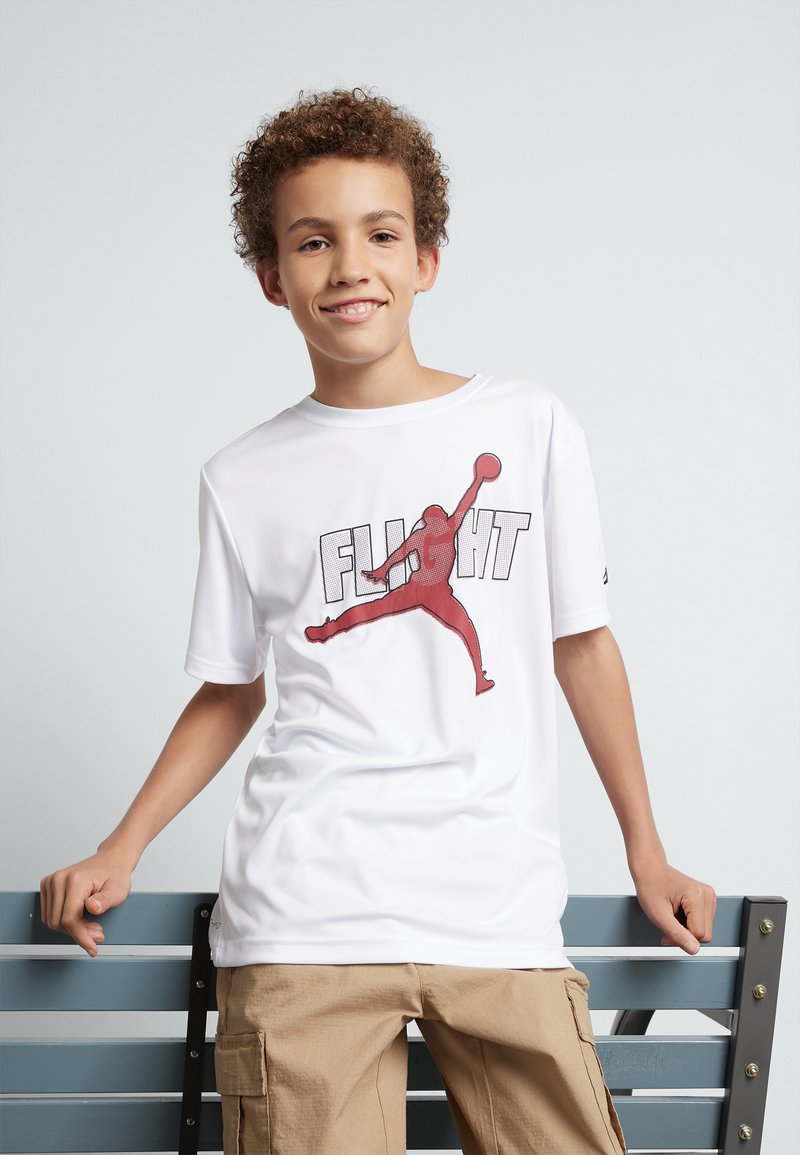 Jordan REFLECTIVE FLIGHT TEE TShirt print white/weiß Zalando.ch