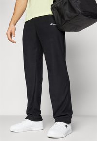 Champion ICONS STRAIGHT PANTS QUICK DRY - Tepláky - black