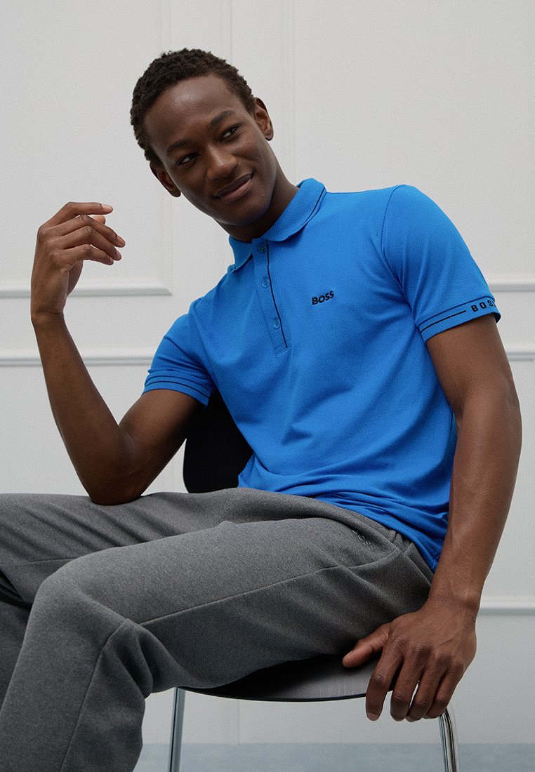 Boss Poloshirt blauw Boss Poloshirt blauw