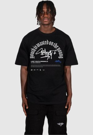 LY GRAFFITI - Apdrukāts T-krekls - black