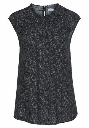 LASCANA KURZARM  - Blouse - schwarz-weiß-gepunktet