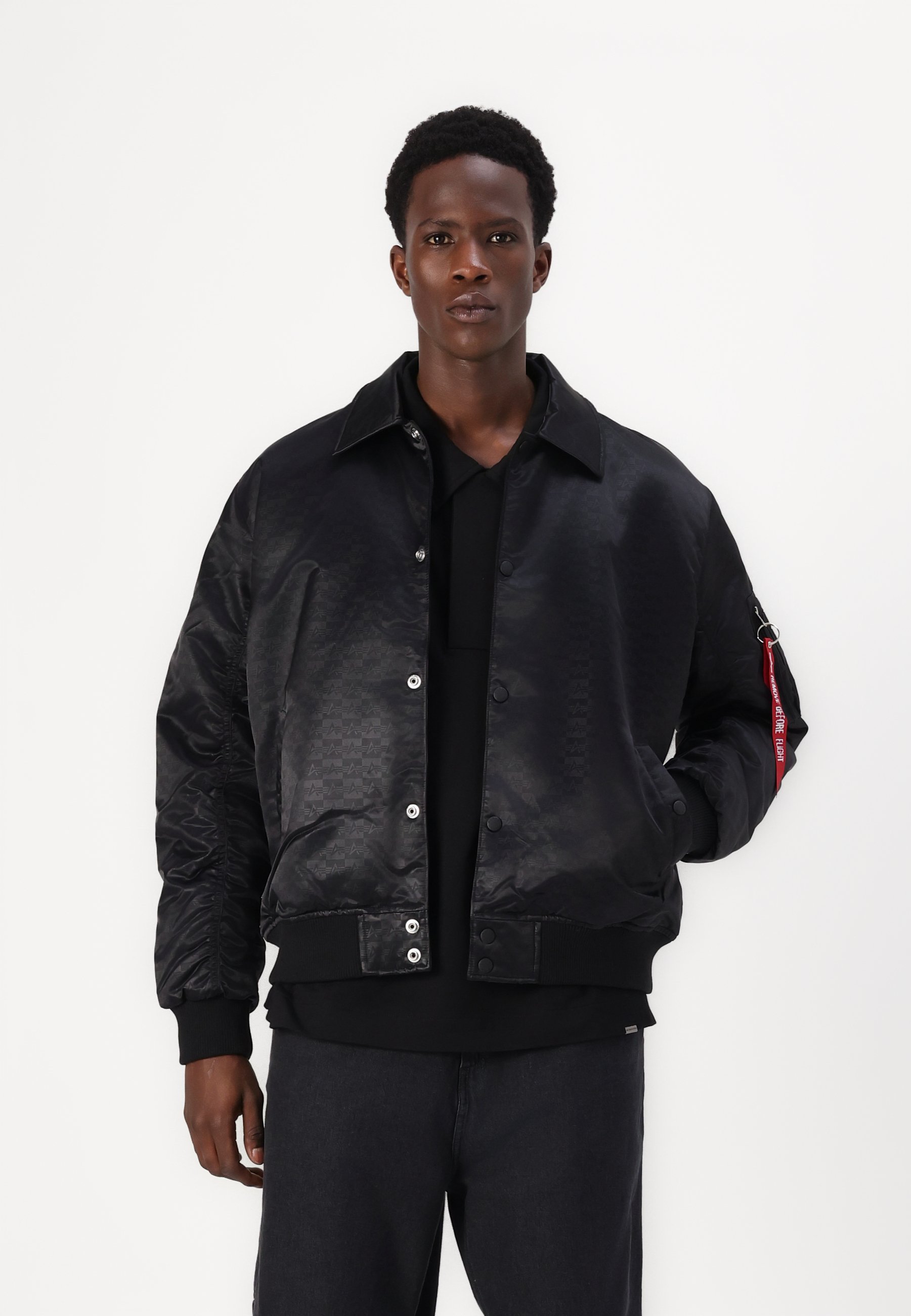 Alpha Industries COACH LOGO JACKET - Winter jacket - black - Zalando
