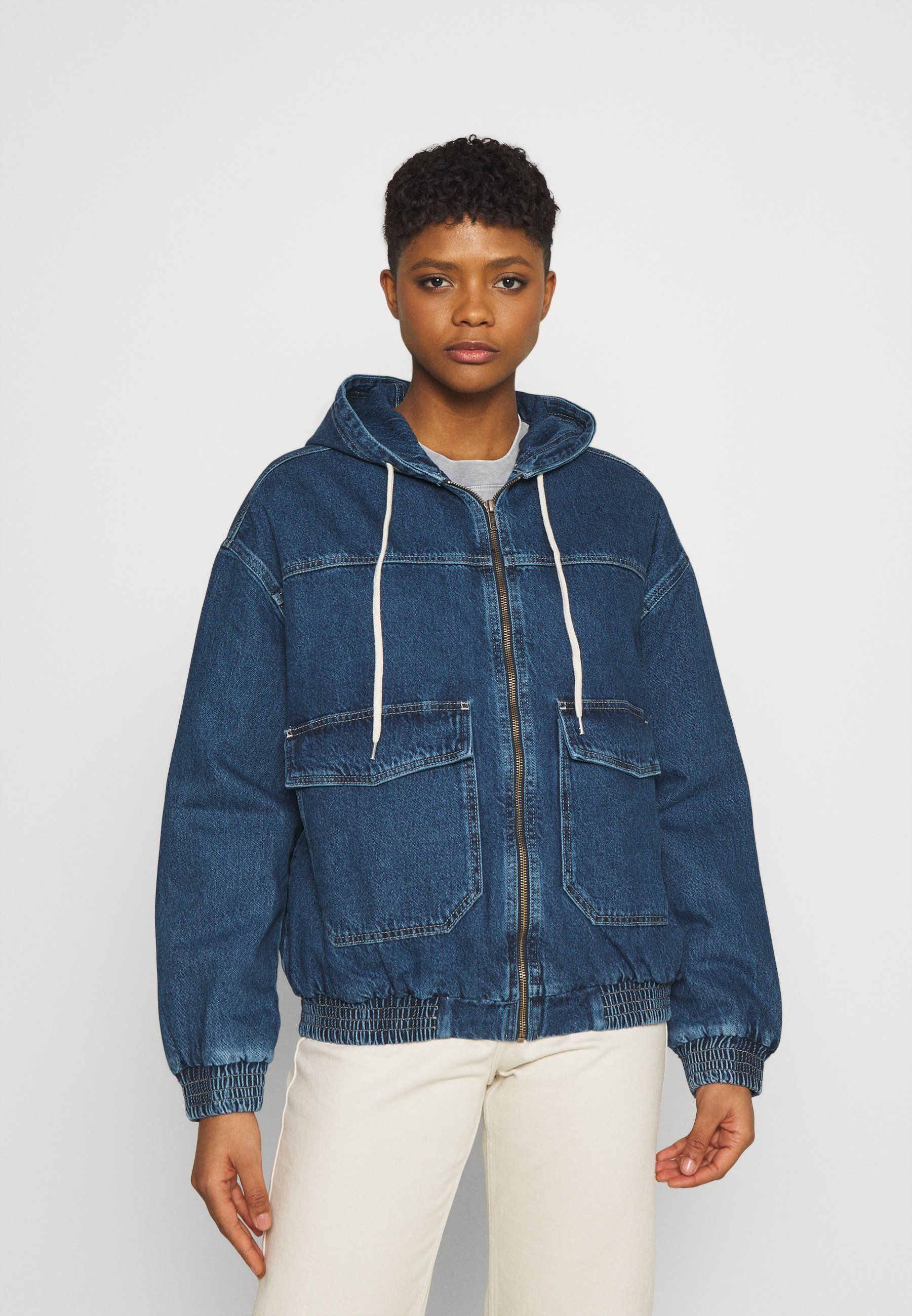 denim anorak jacket