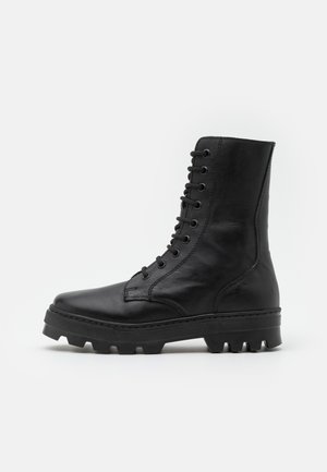 KEFF HIGH UNISEX - Šněrovací kotníkové boty - black