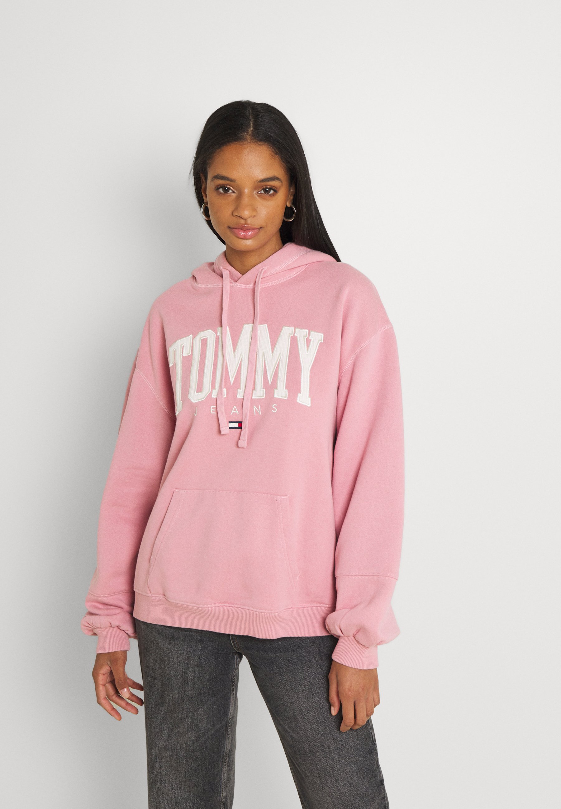 Tommy pink hoodie Clearance
