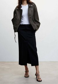 Mango Veste en similicuir - brown