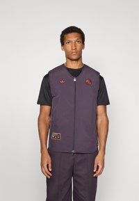 adidas Originals FC BAYERN ICON VEST - Vest - aurora black/base green