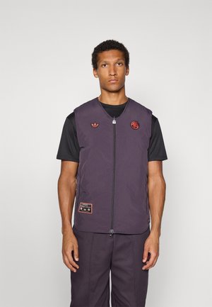 adidas Originals FC BAYERN ICON VEST - Vest - aurora black/base green