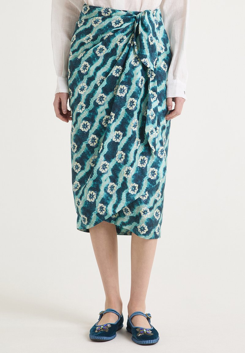 Maliparmi COLLECTION PRINT - Jupe crayon - blue
