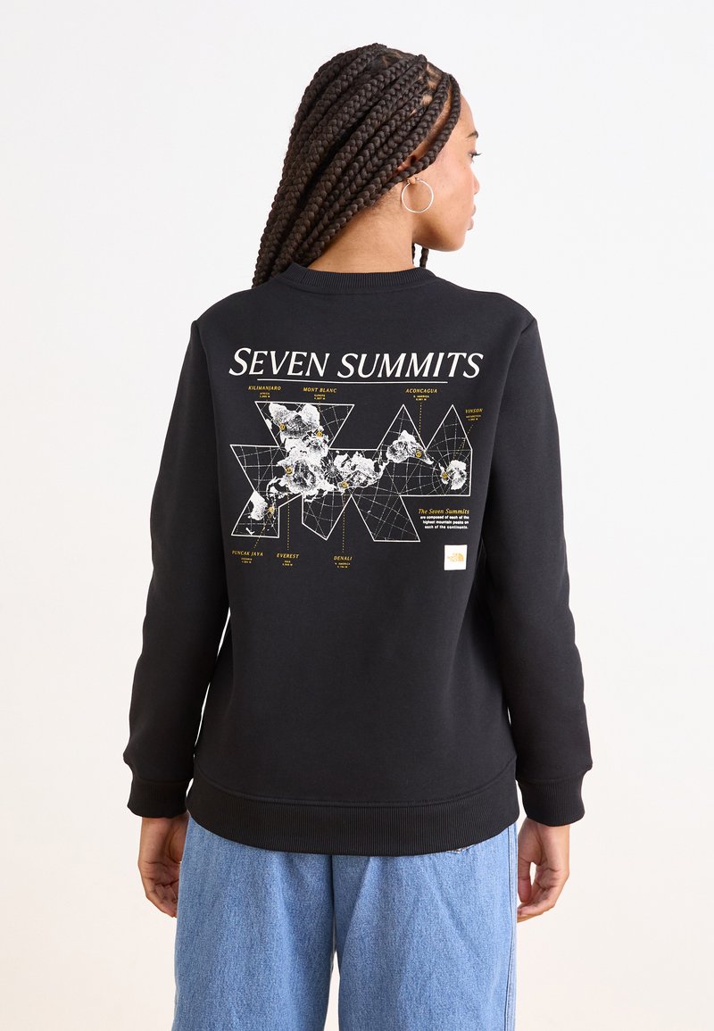 The North Face CREW TOPOGRAPHIC - Sweatshirt - black - Zalando.co.uk