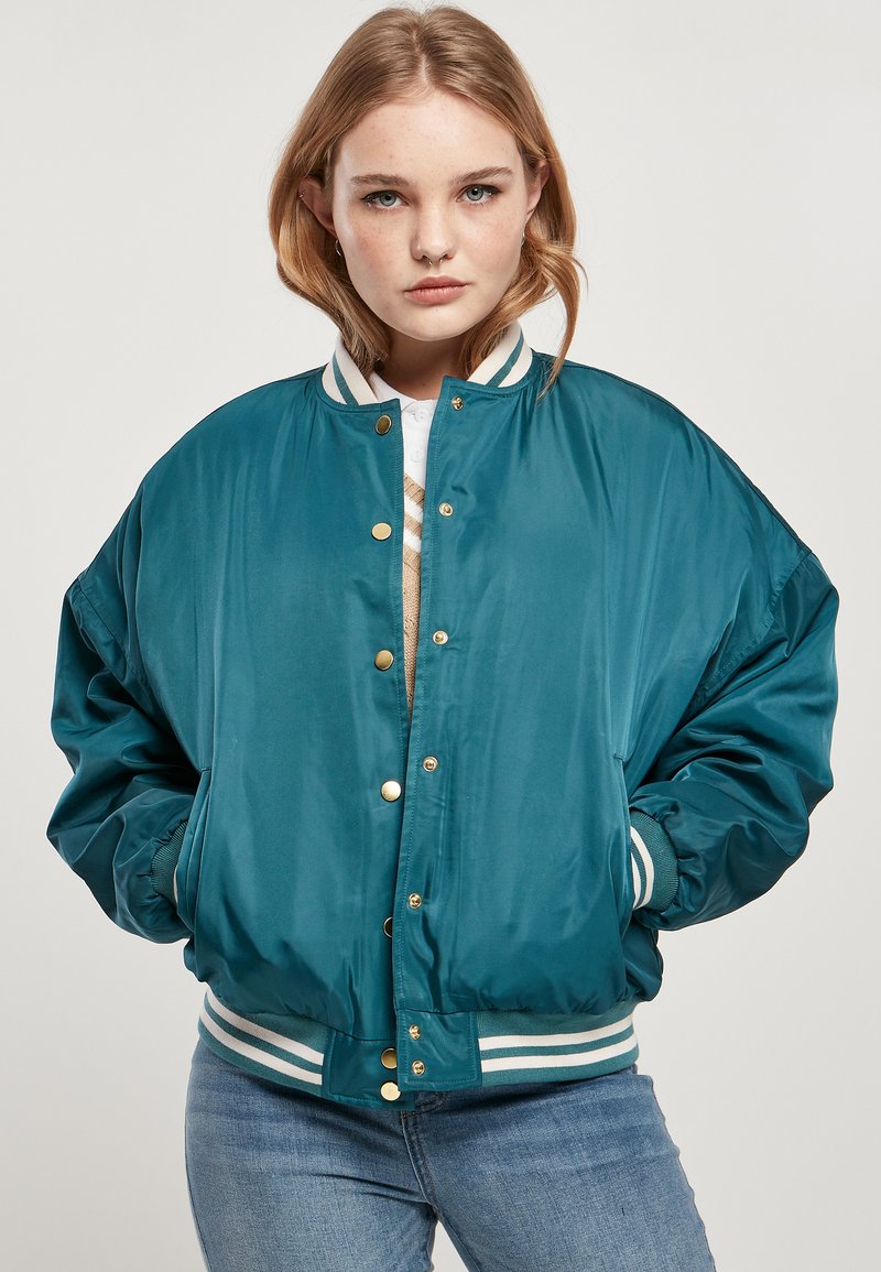 Urban Classics Kurtka Bomber/turkusowy - Zalando.pl