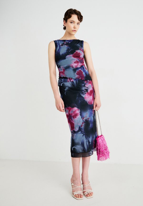 SUNSET - Pencil skirt - purple3