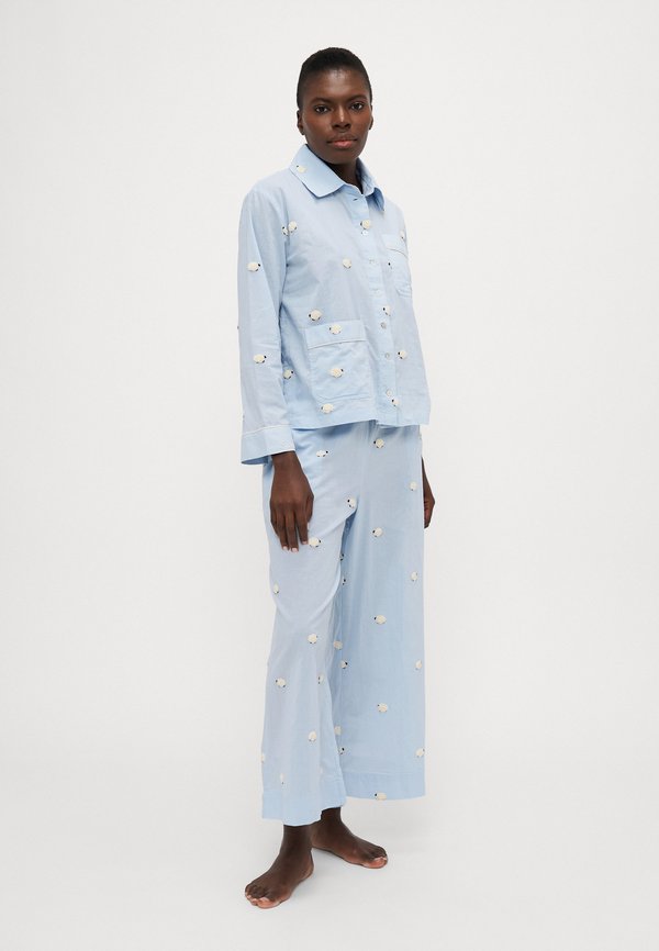 SHEEP SLEEPWEAR BUTTON DOWN PJ - Pyjama set - sky3