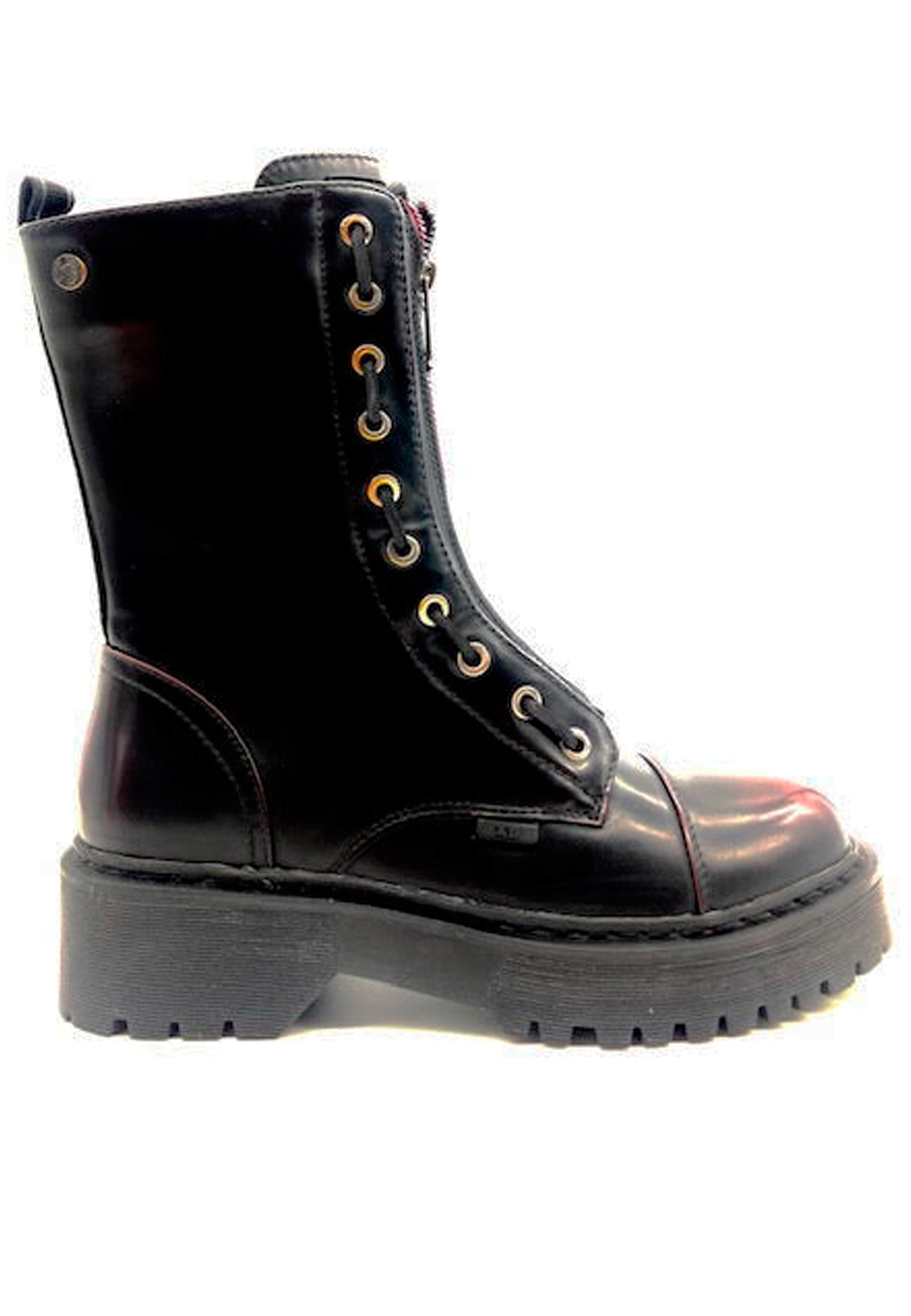 XTI Botas con plataforma - burdeos/negro - Zalando.es