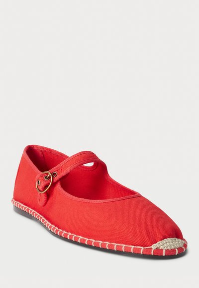 Polo Ralph Lauren CANVAS MARY JANE ESPADRILLE - Espadrilles - red