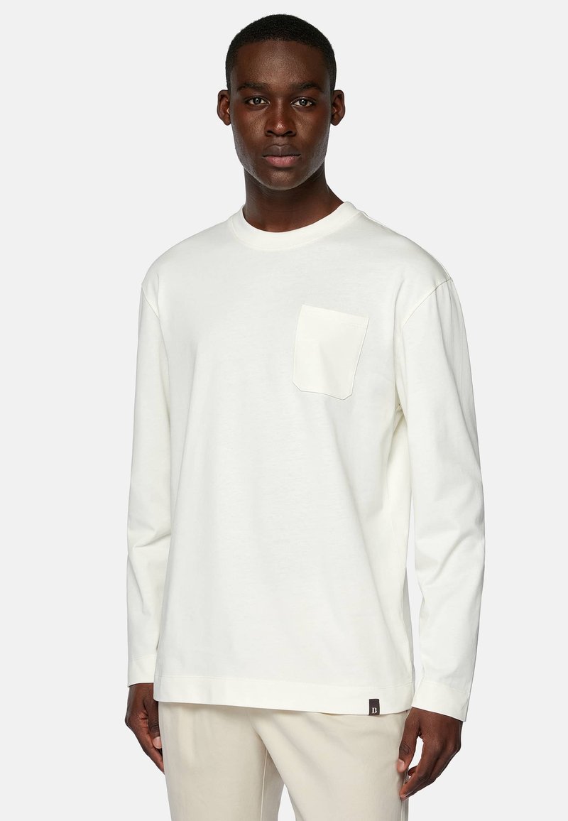 Boggi Milano Top s dlhým rukávom - white