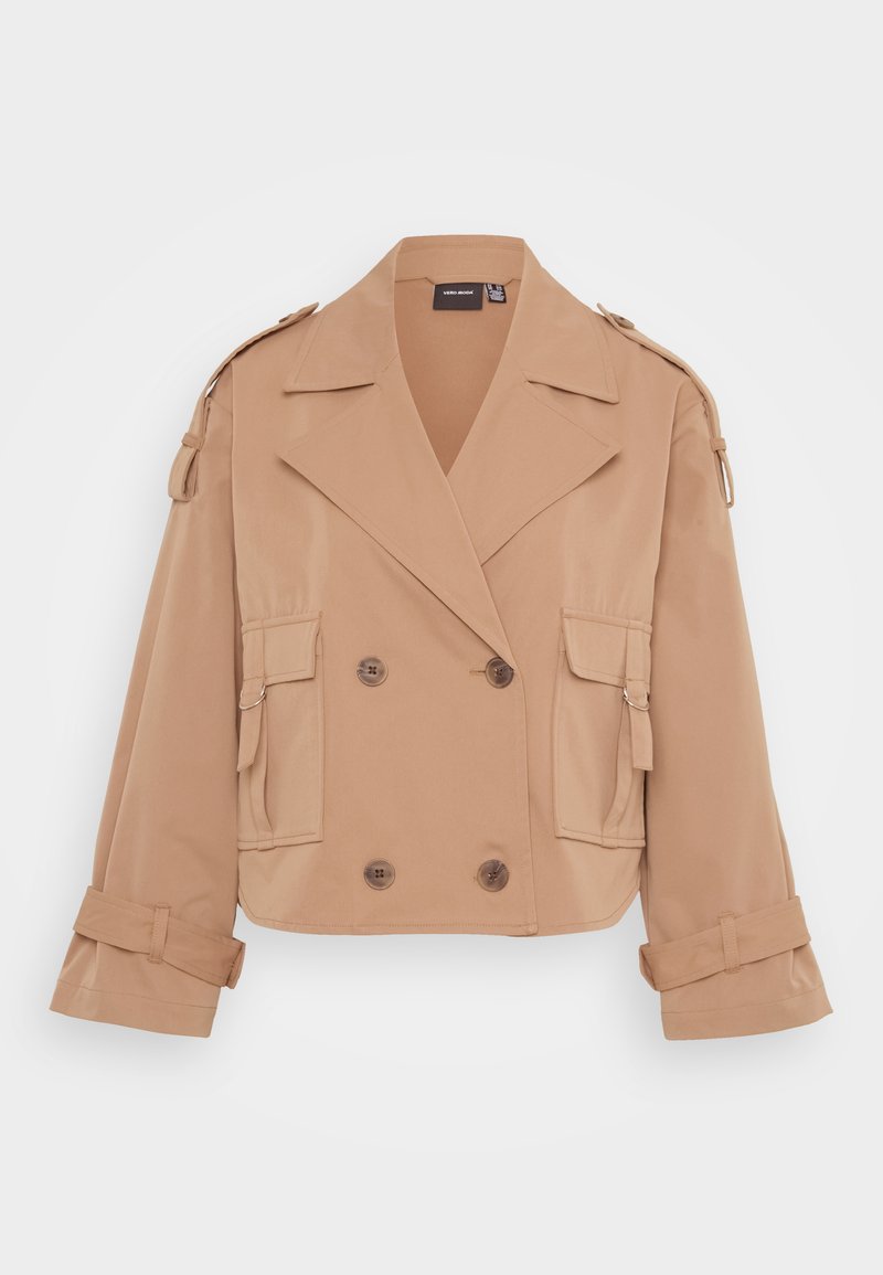 Vero Moda Petite Lichte jas bruin