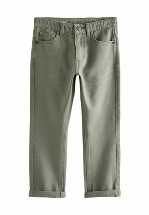 Blugi drepți - khaki green