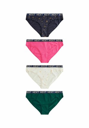 RICH LOGO KNICKERS 4 PACK - Bikini alsók - gold sparkle green pink