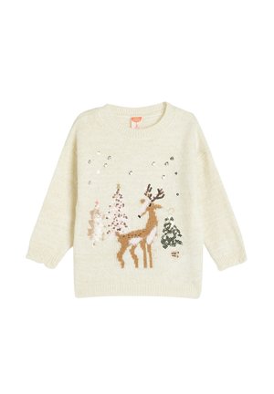 Stickad tröja - beige