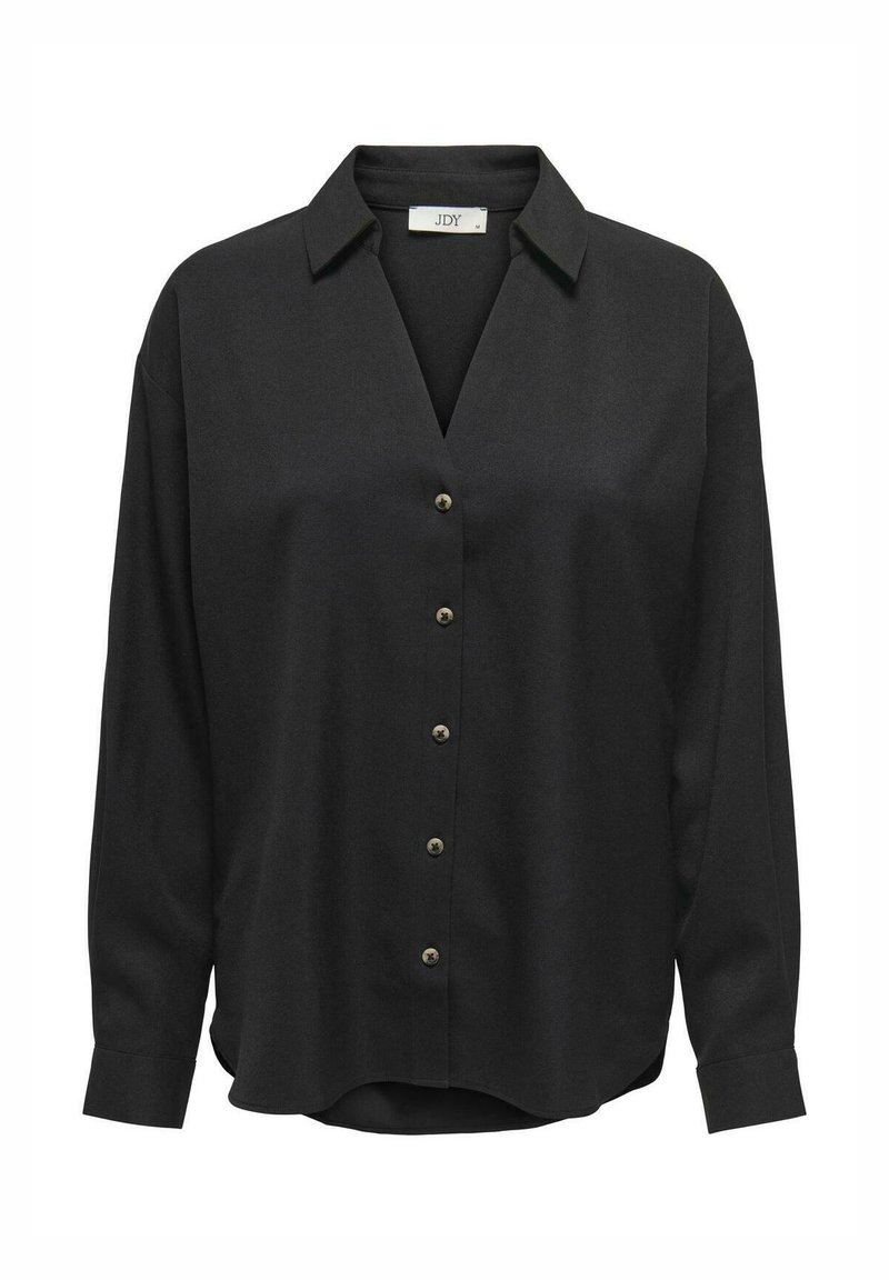 JDY LANGARM  ELEGANTE  - Button-down blouse - schwarz