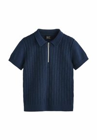 Next SLEEVE ZIP NECK REGULAR FIT - Piké - navy
