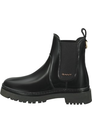 Platform ankle boots - black