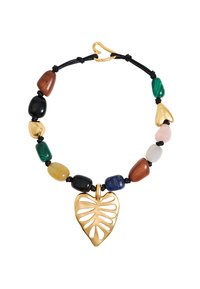 Collier Bimba Y Lola Vintage En Céramique - Pendentif Multicolore, Neuf Avec étiquettes