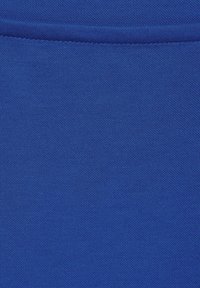 Tessuto blu con una superficie liscia, caratterizzato da un design semplice senza motivi o accenti. Il materiale sembra essere leggero e flessibile.