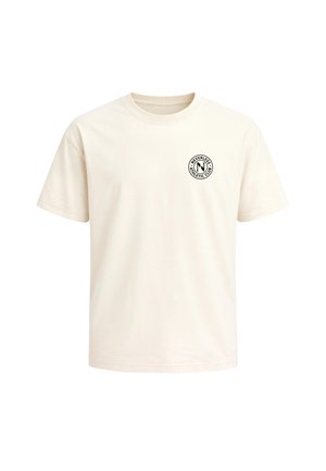 Neverless, HERREN T-SHIRT - FUSSBALL DESIGN GERMANY 1954 - OVERSIZED - T-Shirt print - relaxed-fit hell-beige