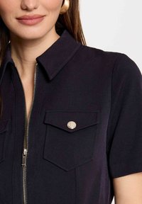 Morgan ZIPPED FITTED MINI - Abito a camicia - bleu marine