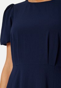 Bubbleroom ROUND NECK PUFF SLEEVE MAXI DRESS - Denní šaty - dark blue