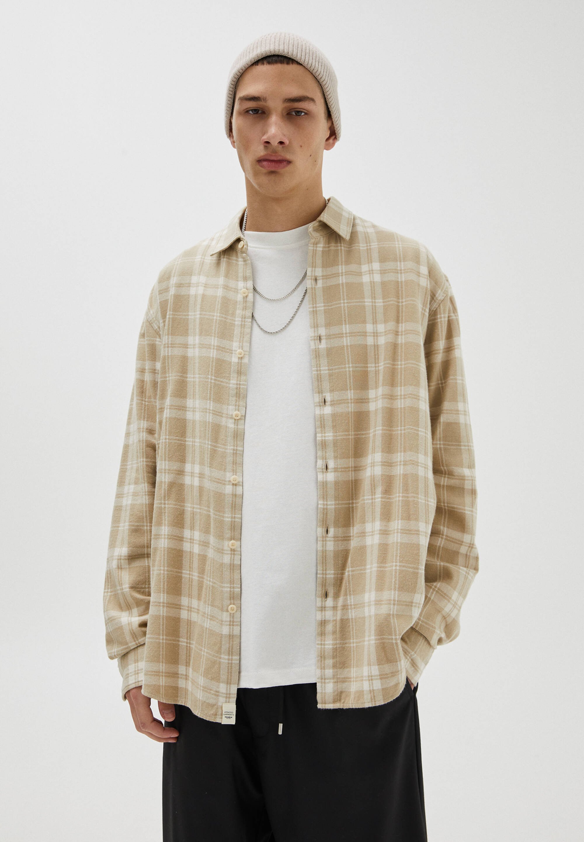 pull and bear flannel shirt