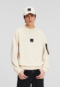 Karl Lagerfeld Jeans MIX MATERIAL FIT - Sweatshirt - whitecap gray