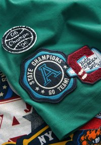Next LONG SLEEVE 2 PACK - REGULAR FIT SET - Nattplagg set - blue green varsity