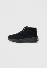 Botine cu șireturi - black
