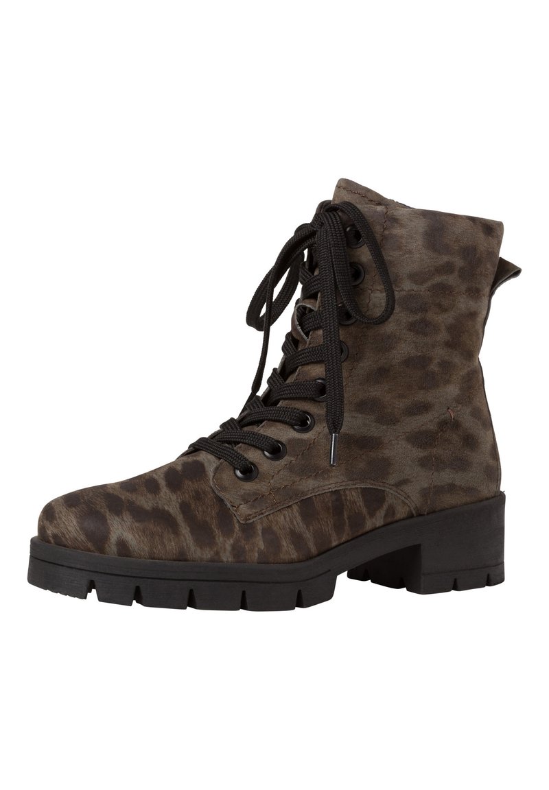 Damen Ankle Boots | Jana STIEFELETTE Plateaustiefelette jaguar/dunkelbraun-meliert - NJ01624 Damen Ankle Boots | Jana STIEFELETTE Plateaustiefelette jaguar/dunkelbraun-meliert - NJ01624