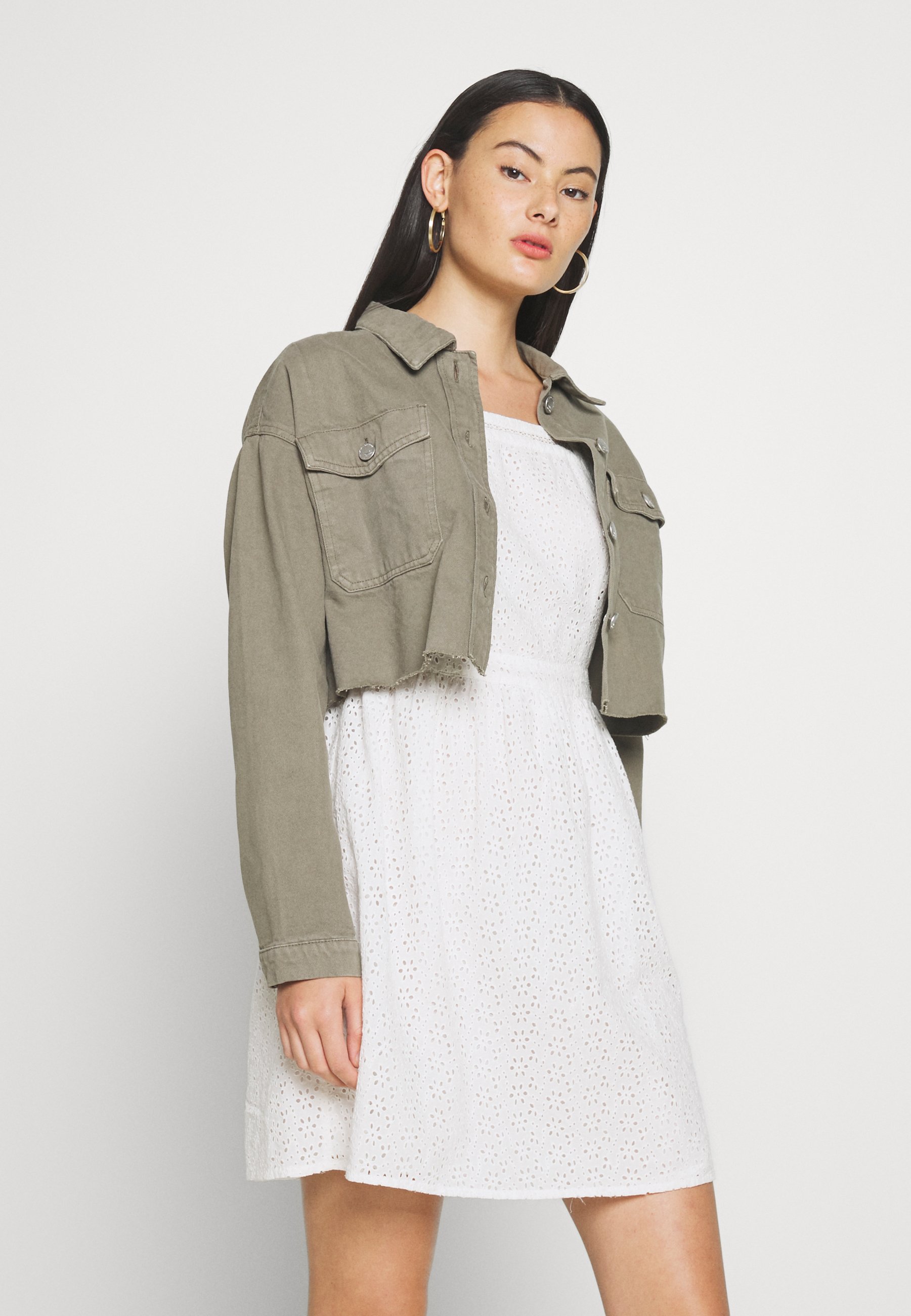 Miss Selfridge OVERSIZE POCKET SHACKET TRIAL Spijkerjas Miss Selfridge OVERSIZE POCKET SHACKET TRIAL Spijkerjas