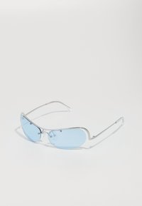 LANA SUNGLASSES UNISEX - Sunglasses - silver-coloured/light blue