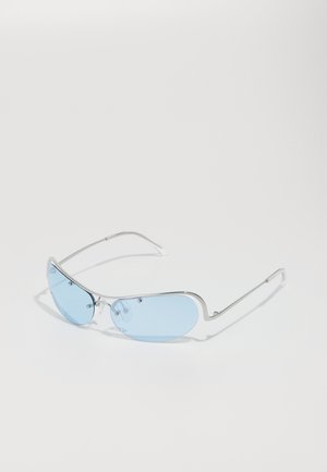 Henrik Vibskov LANA SUNGLASSES UNISEX - Solbriller - silver-coloured/light blue