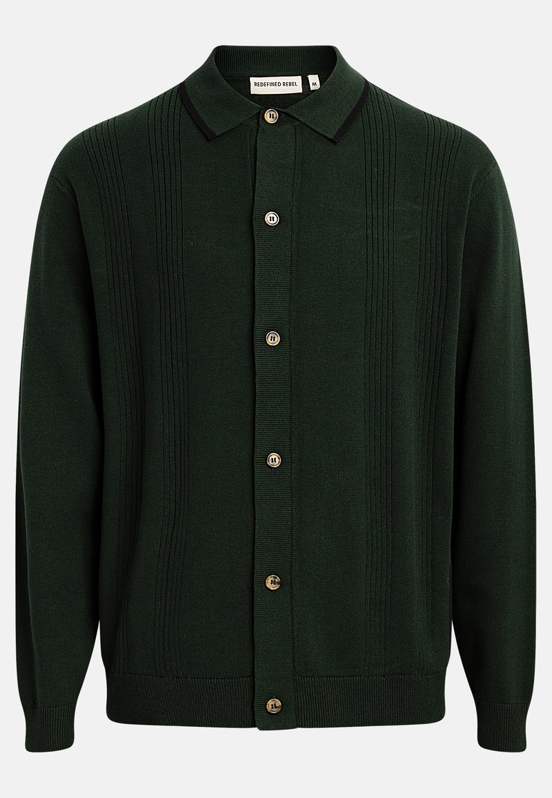 Redefined Rebel SHAWN - Cardigan - dark olive/mørkegrøn - Zalando.dk