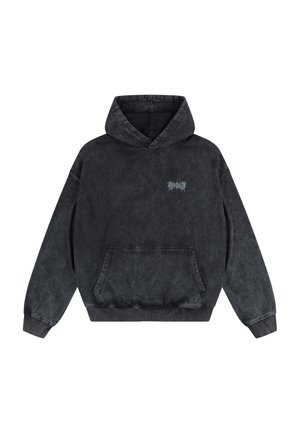 FAVELA, FADED METAL HOODIE - Mikina s kapucňou - black washed