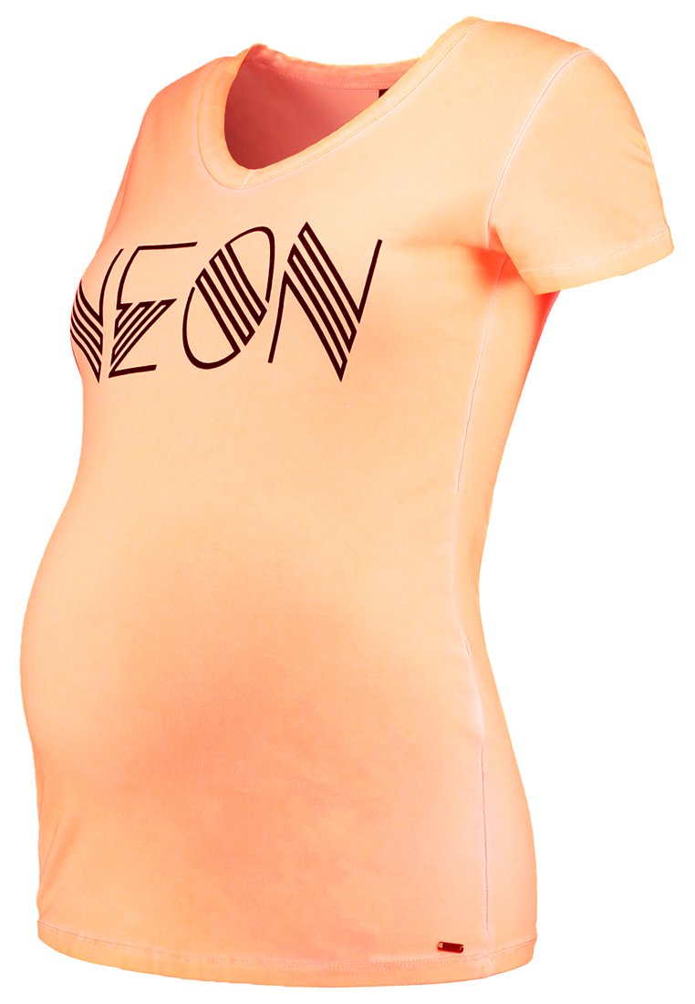 love2wait T-shirt print oranje