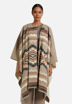 Poncho - cappuccino   multicolor