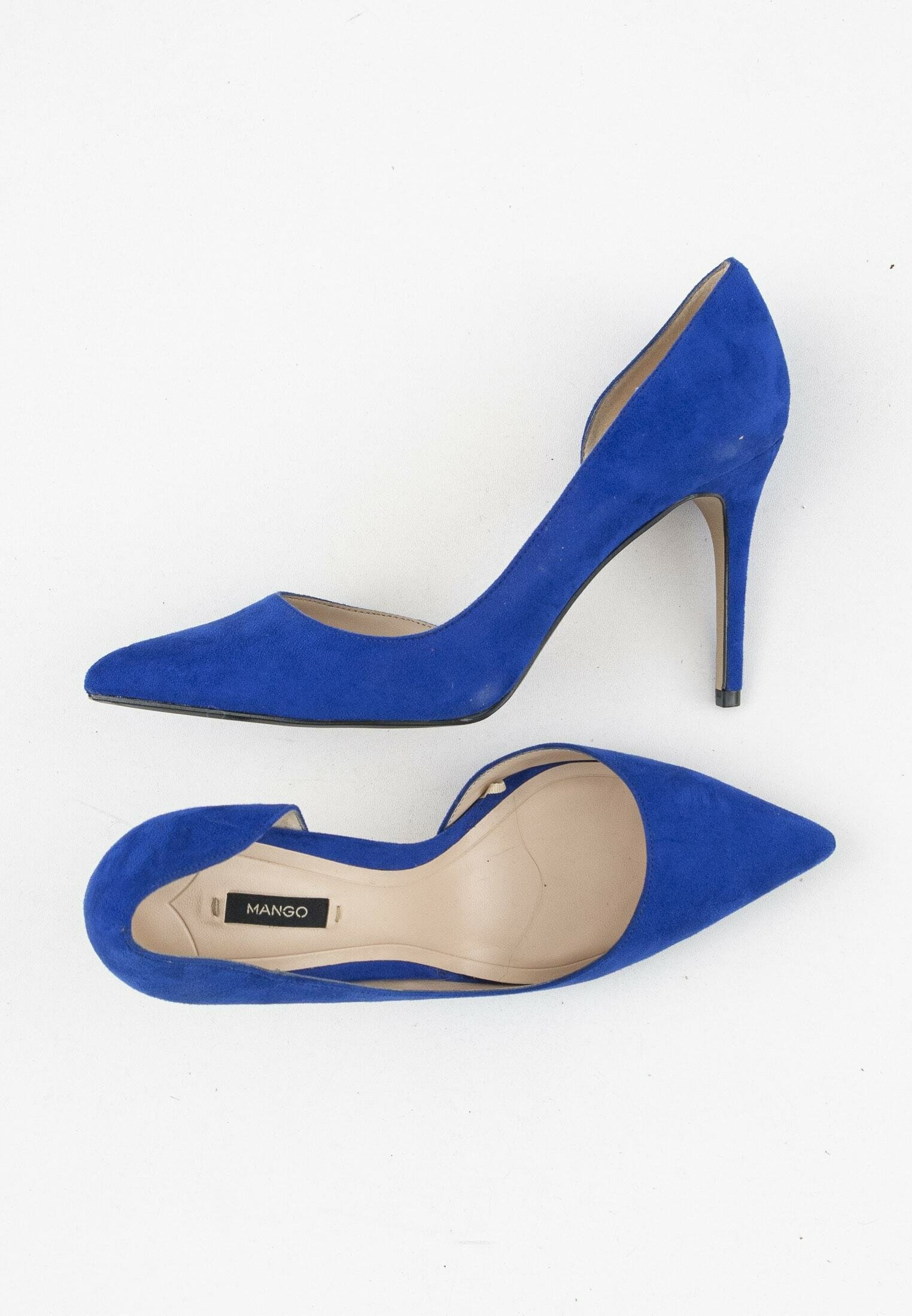 Mango Klassieke pumps - blue/Blauw - Zalando.nl
