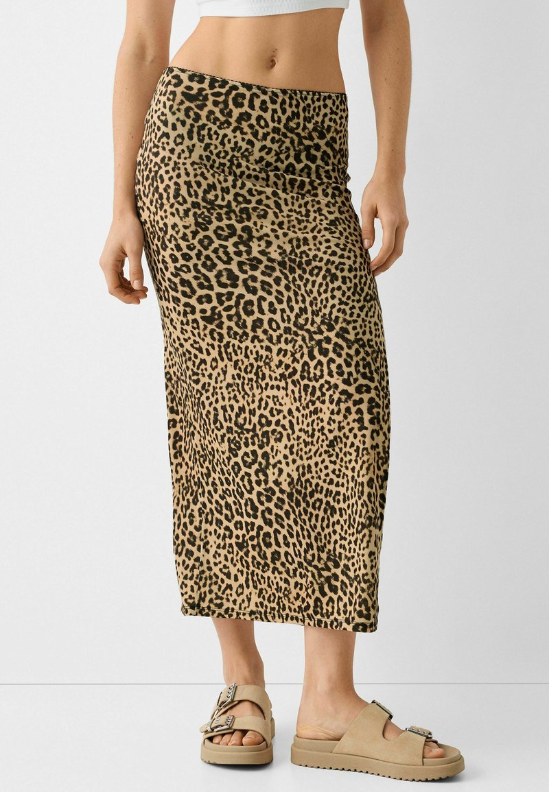 Bershka Maxirok taupe Bershka Maxirok taupe