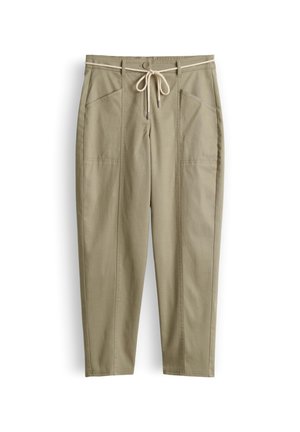OPUS, RELAXED FIT MID RISE - Stoffhose - olive leaf