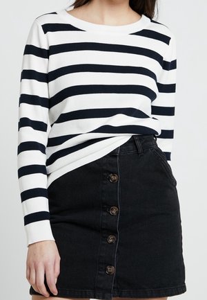 Selected Striktrøje - dark blue